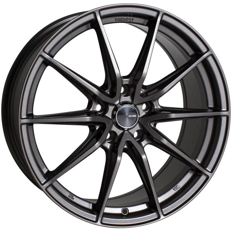 Enkei DRACO 18x8.0 5x108 40mm Offset 72.6mm Bore Anthracite Wheel Enkei Wheels - Cast