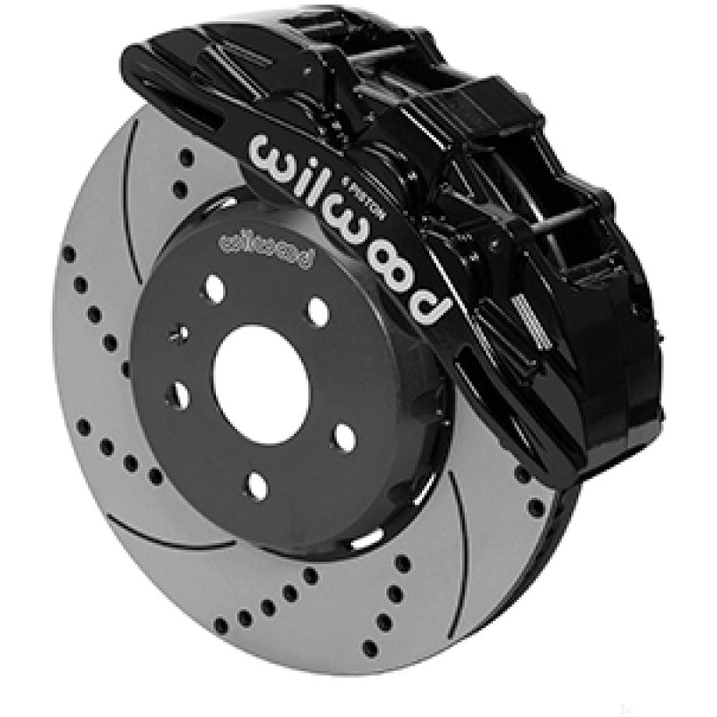 Wilwood SX6R Front Brake Kit 14in SRP Slotted/Drilled Black 16-19 Chevy Camaro SS Wilwood Big Brake Kits