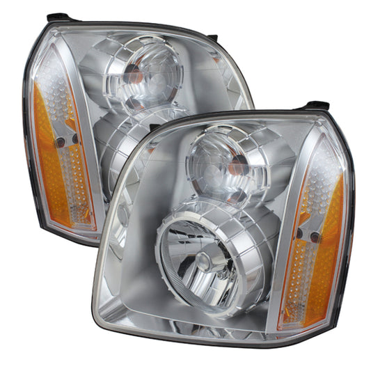 Xtune GMC Yukon Denali 07-14/Yukon Xl Denali 07-14 10-14 Crystal Headlights Chrome HD-JH-GYD07-AM-C SPYDER Headlights