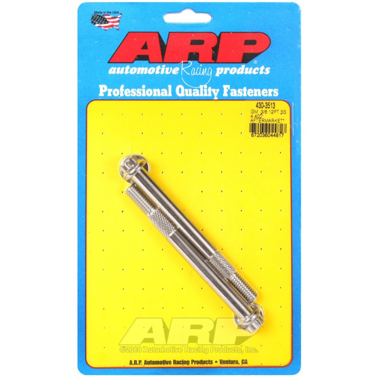 ARP GM 3/8 X 4.400in 12pt SS Starter Bolt Kit ARP Hardware Kits - Other