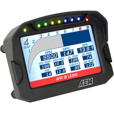 AEM CD-5G Carbon Digital Dash Display w/ Interal 10Hz GPS & Antenna AEM Gauges