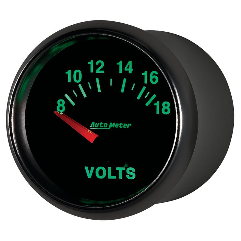 Autometer GS 52mm 8-18 Volts Short Sweep Electronic Voltmeter Gauge AutoMeter Gauges