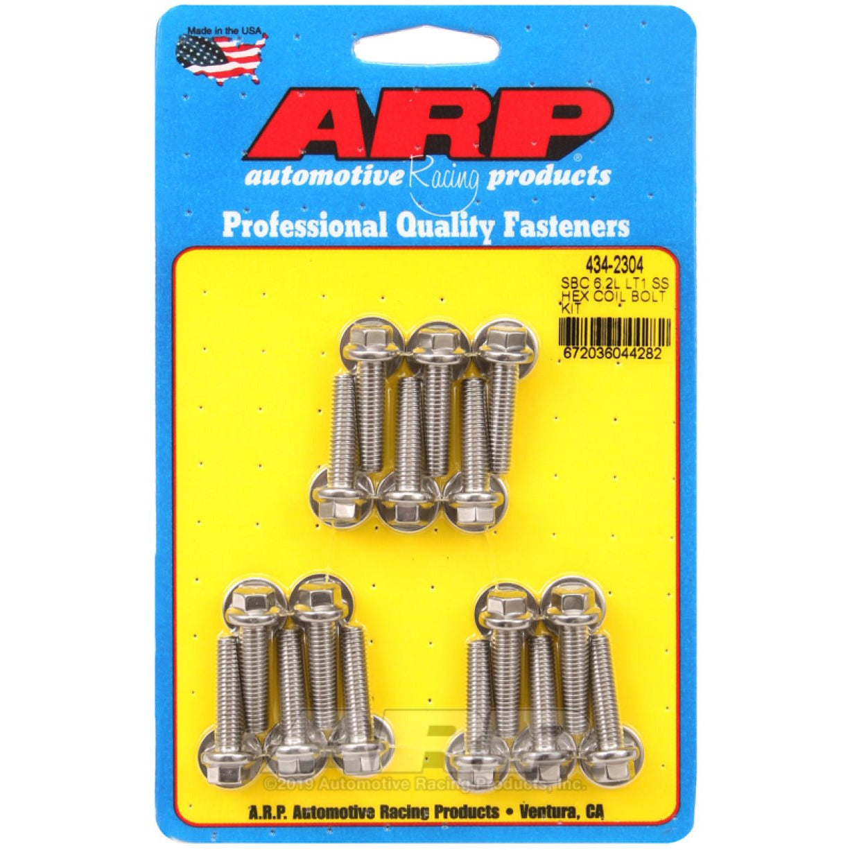 ARP Chevy LT1 6.2L Ignition Coil Hex Stainless Steel Bolt Kit ARP Hardware Kits - Other