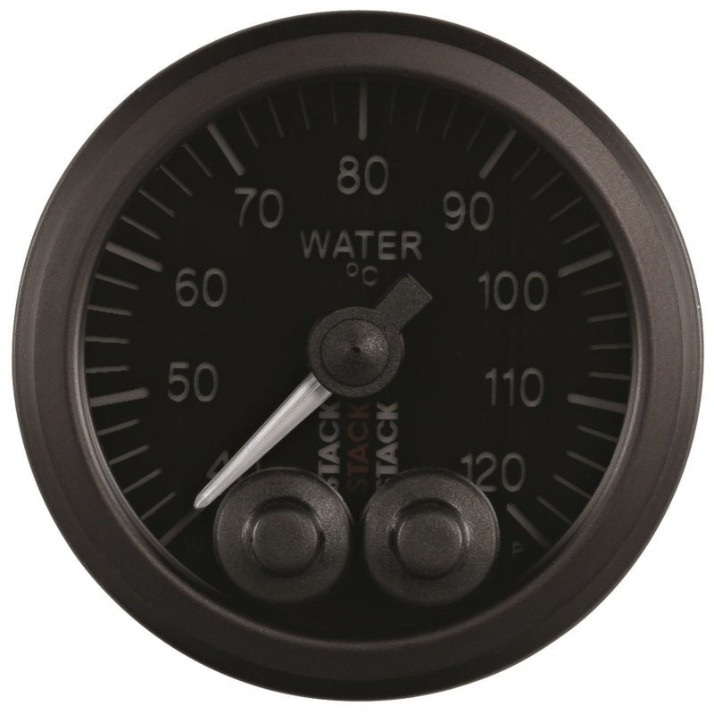 Autometer Stack 52mm 40-120 Deg C 1/8in NPTF Male Pro-Control Water Temp Gauge - Black AutoMeter Gauges