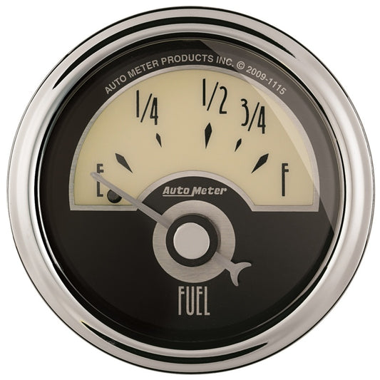 AutoMeter Gauge Fuel Level 2-1/16in. 73 Ohm(e) to 10 Ohm(f) Elec Cruiser Ad AutoMeter Gauges