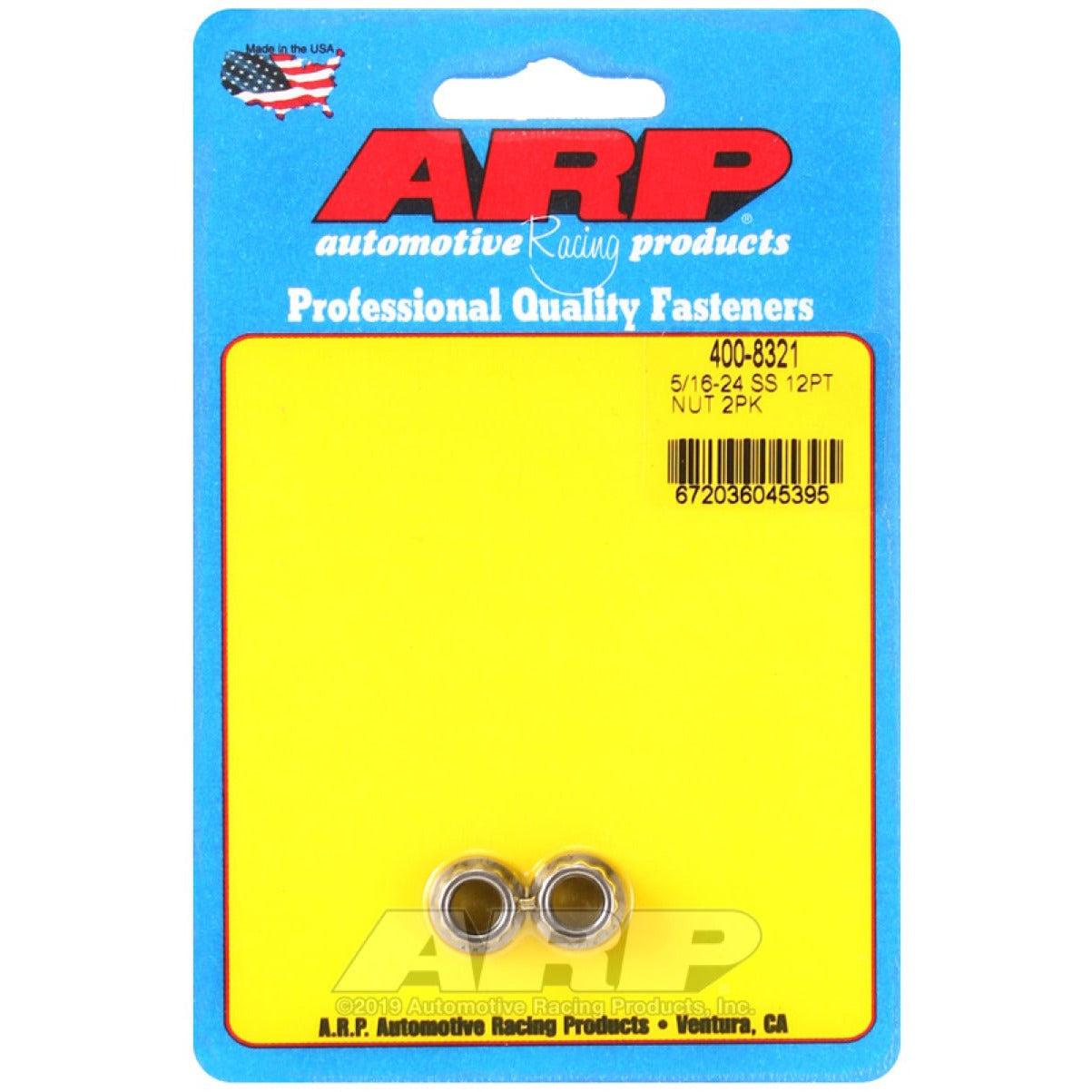 ARP 5/16 x 24 SS 12pt Nut Kit ARP Hardware Kits - Other