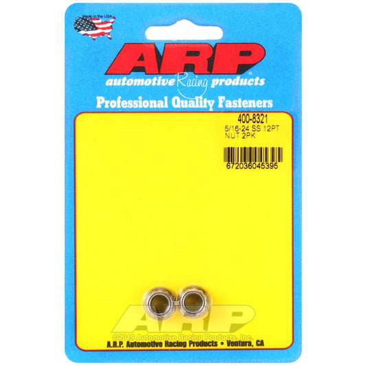 ARP 5/16 x 24 SS 12pt Nut Kit ARP Hardware Kits - Other