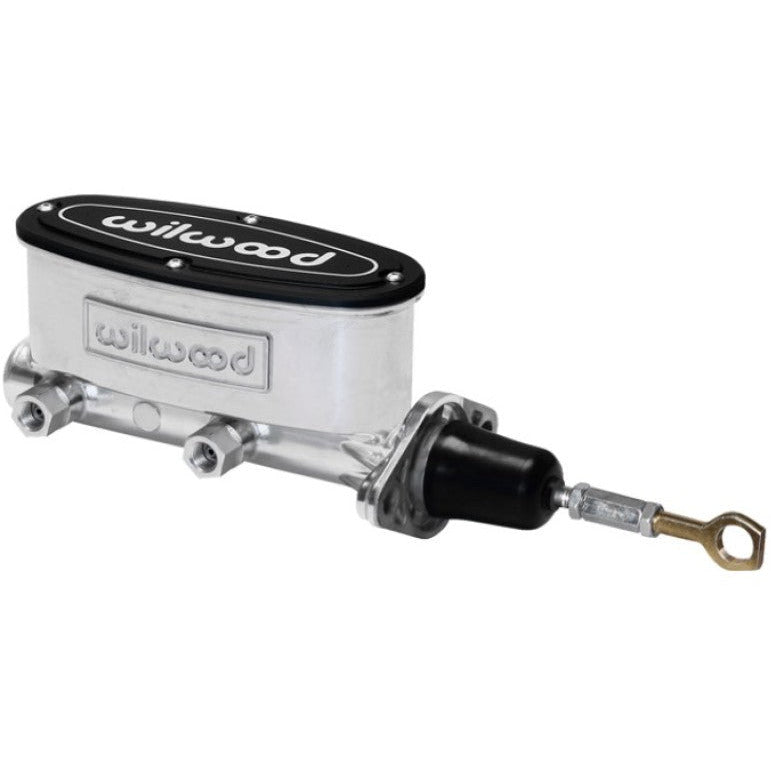 Wilwood High Volume Tandem M/C - 15/16in Bore Ball Burnished-W/Pushrod - Early Mustang Wilwood Brake Master Cylinder