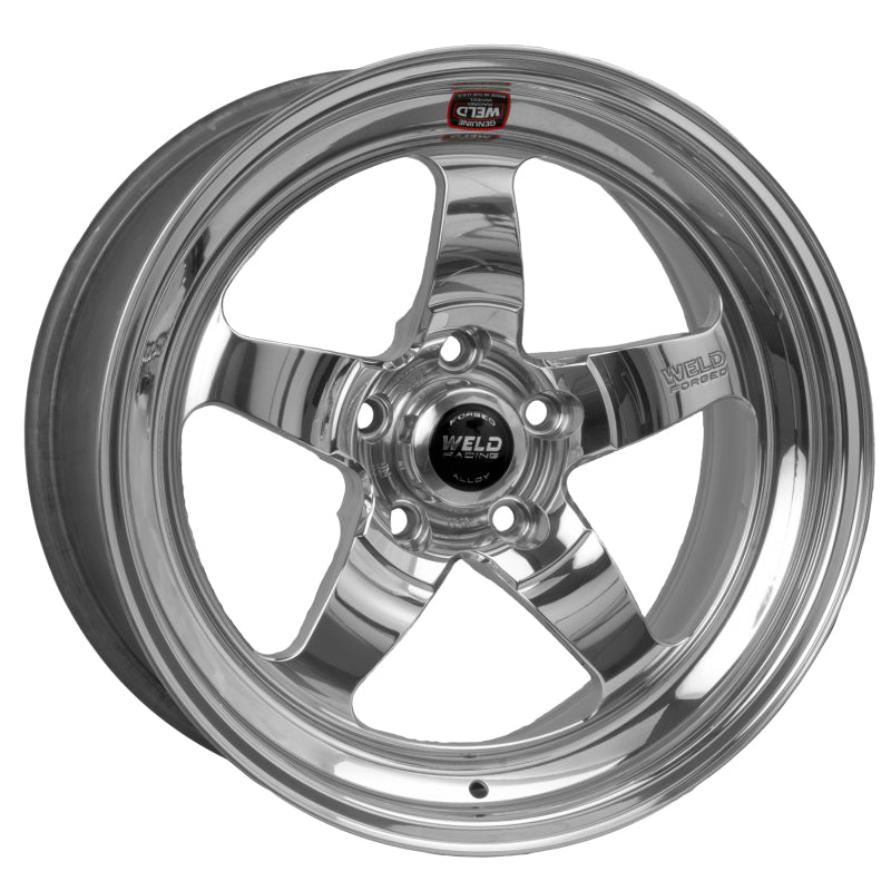 Weld S71 17x7 / 5x4.75 BP / 5.3in. BS Polished Wheel (Medium Pad) - Non-Beadlock Weld Wheels - Forged