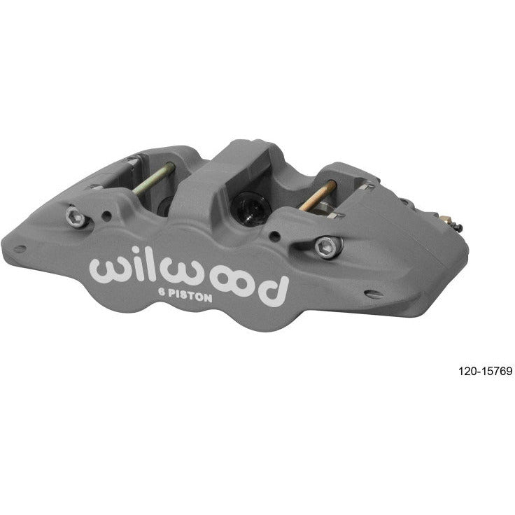 Wilwood Caliper-Aero6-L/H - Type III Ano 1.62/1.12/1.12in Pistons 1.25in Disc Wilwood Brake Calipers - Perf