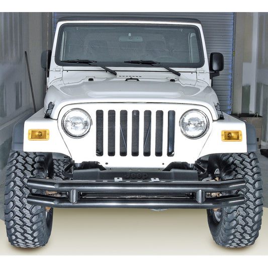 Rugged Ridge 3in Double Tube Bumper 76-06 Jeep CJ / Jeep Wrangler Rugged Ridge Bumper Accessories