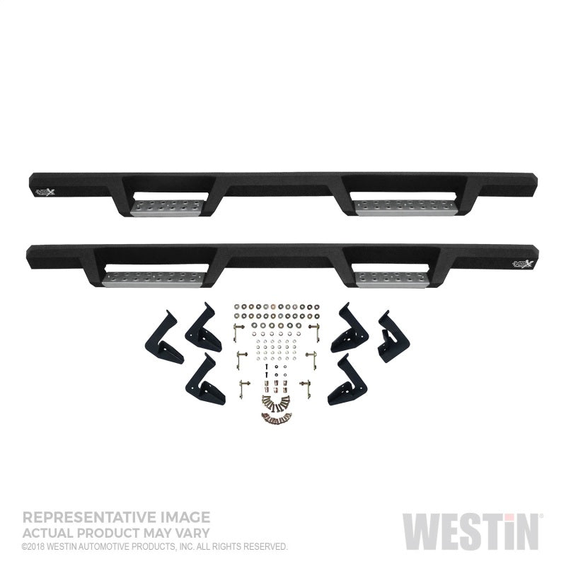 Westin 05-20 Toyota Tacoma Double Cab HDX Stainless Drop Nerf Step Bars - Textured Black