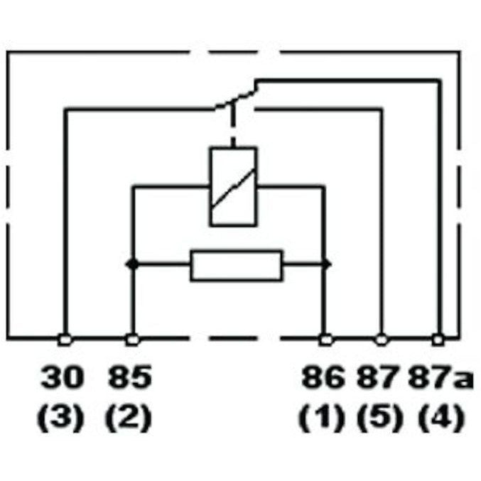 Hella Relay Mini Iso 5 Pole 24V Spdt Res Bkt Hella Light Accessories and Wiring