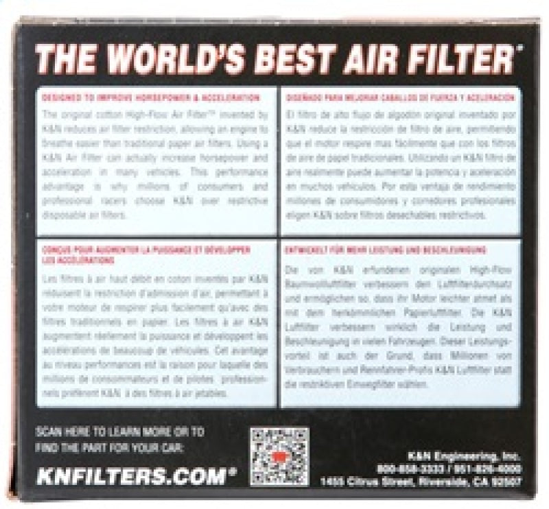 K&N 01-10 BMW F650GS Air Filter