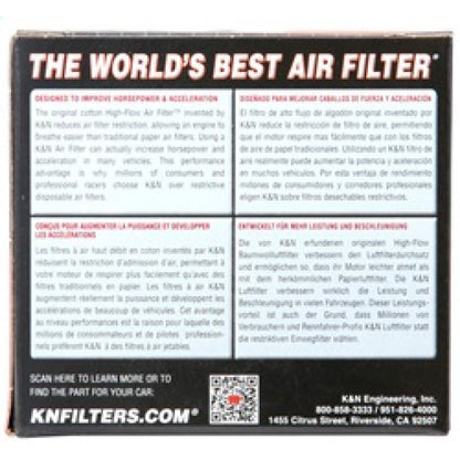K&N Universal Chrome Filter 2.25 Inch Flange / 3.5 Inch Base / 2 Inch Top / 4 Inch Height K&N Engineering Air Filters - Universal Fit