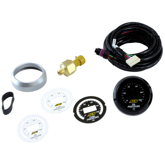 AEM 52mm Pressure (Oil or Fuel) Digital Gauge AEM Gauges