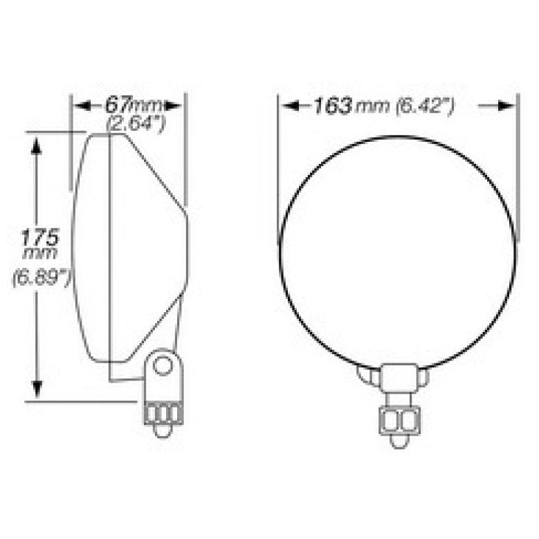 Hella 500 Series 12V Black Magic Halogen Driving Lamp Kit Hella Fog Lights