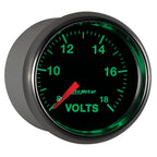 Autometer GS Series 2-1/16in Voltmeter 18V Electrical Gauge Full Sweep AutoMeter Gauges