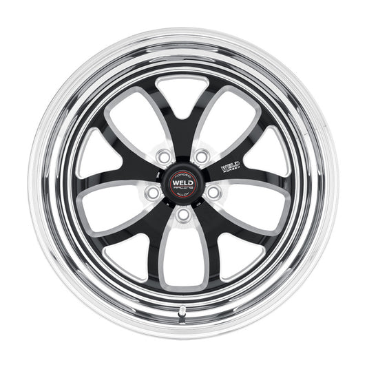 Weld S76 15x11 / 5x115 BP / 6.5in BS Black Wheel - Non-Beadlock Weld Wheels - Forged