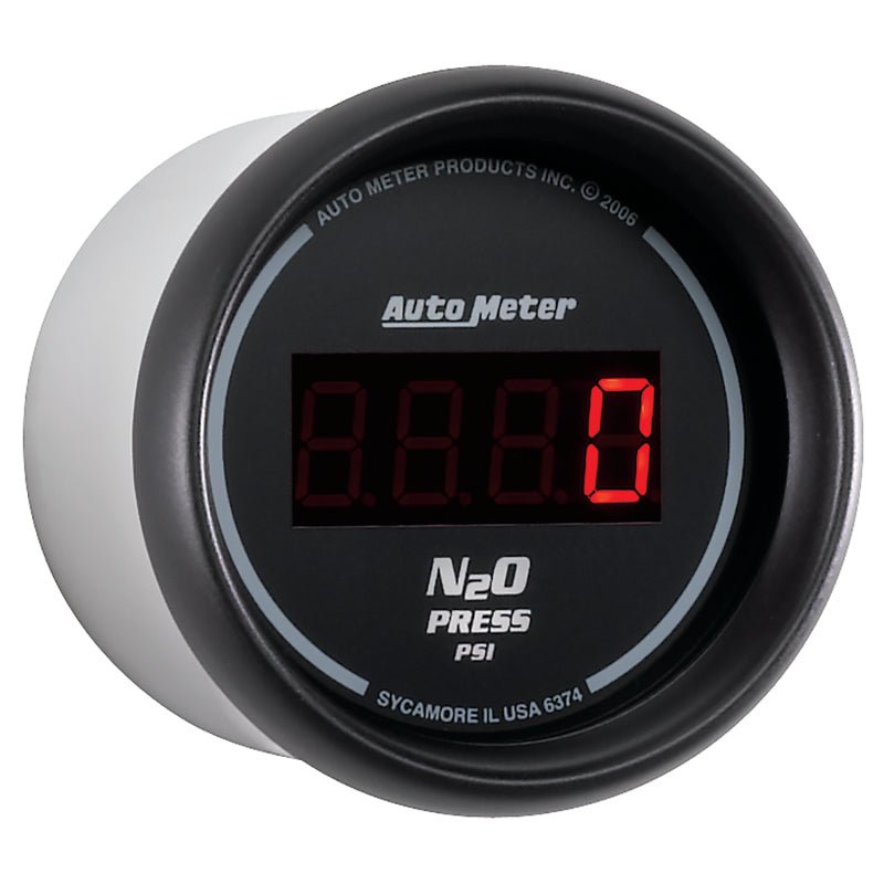 Autometer Z Series 52mm Digital 0-1600 PSI Nitrous Pressure Gauge AutoMeter Gauges