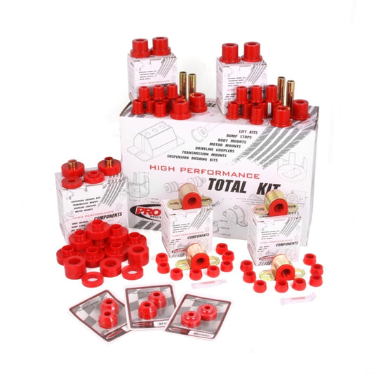 Rugged Ridge Polyurethane Bushing Kit Red 76-79 CJ5 & CJ7 Rugged Ridge Bushing Kits