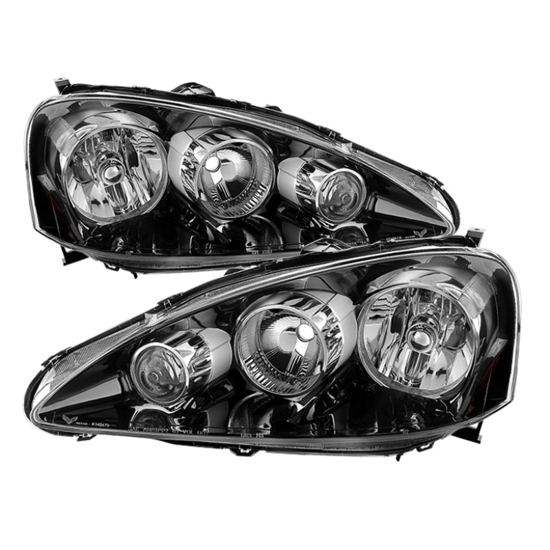 Xtune Acura Rsx 2005-2006 OEM Style Headlights -Black HD-JH-ARSX05-AM-BK SPYDER Headlights