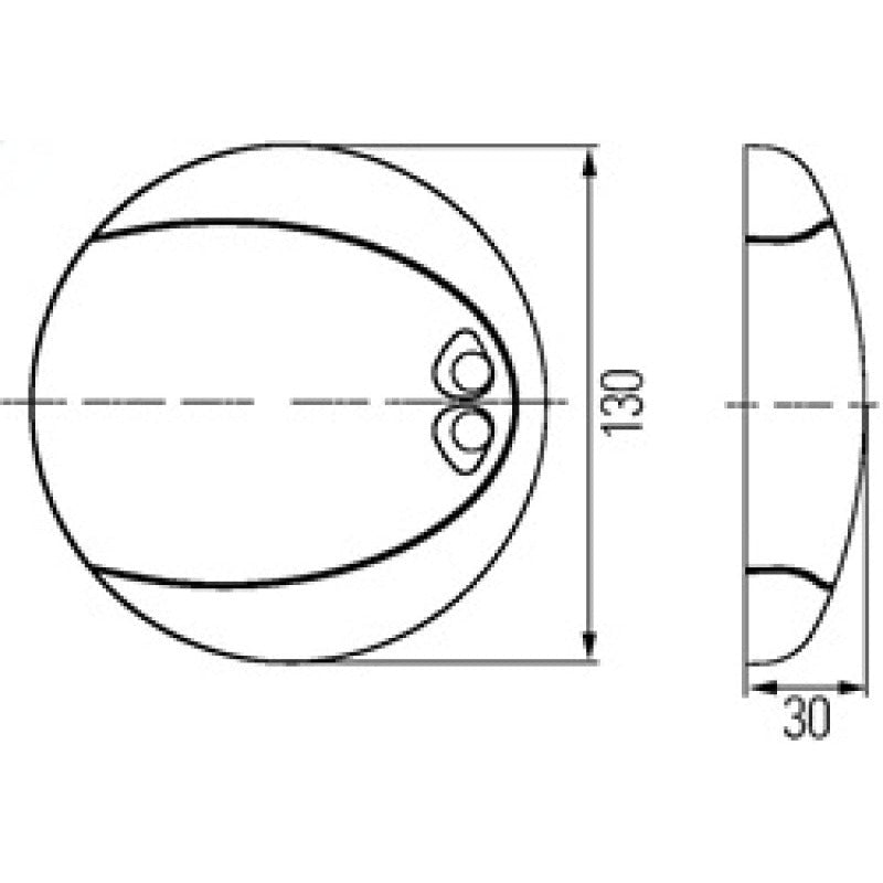 Hella Interior Lamp Euroled130T White 2Ja Hella Interior Lighting