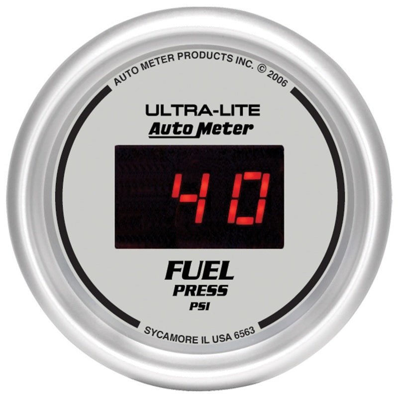 Autometer Ultra-Lite 52MM 5-100 PSI Digital Fuel Pressure Gauge AutoMeter Gauges