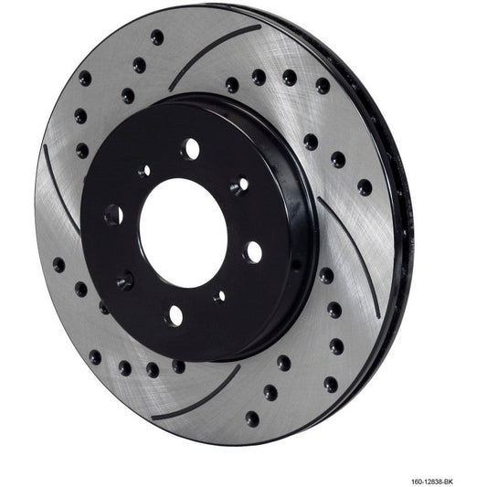 Wilwood Rotor-.68in Offset-SRP-BLK-Drill-RH 10.32 x .83 - 4 x 3.93 Wilwood Brake Rotors - 2 Piece