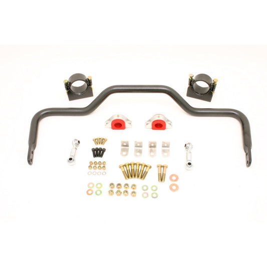 BMR 64-72 A-Body w/ 3in Axles Rear Solid 1.375in Xtreme Anti-Roll Bar Kit - Black Hammertone BMR Suspension Sway Bars