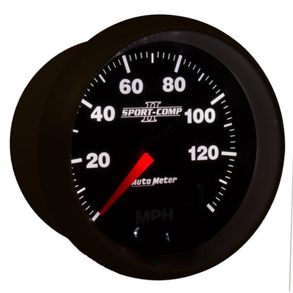 Autometer Sport-Comp II 3-3/8in 0-140MPH In-Dash Electronic GPS Programmable Speedometer AutoMeter Gauges