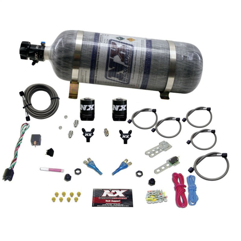 Nitrous Express Ford EFI Dual Nozzle Nitrous Kit (100-300HP) w/Composite Bottle