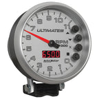 Autometer 5 inch Ultimate III Playback Tachometer 11000 RPM - Silver AutoMeter Performance Monitors