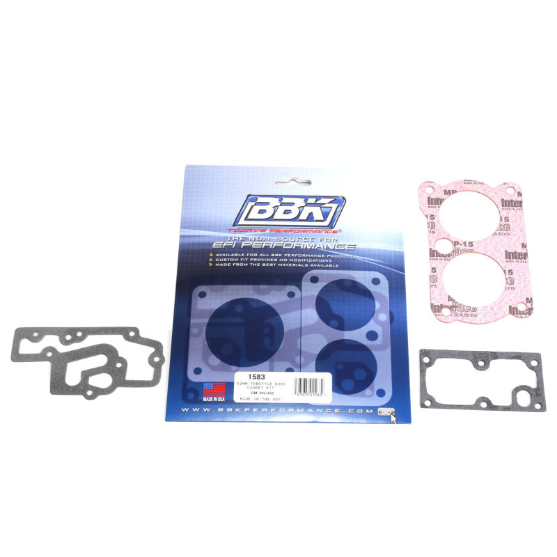 BBK 85-97 GM 305350 LT1 Twin 52mm Throttle Body Gasket Kit