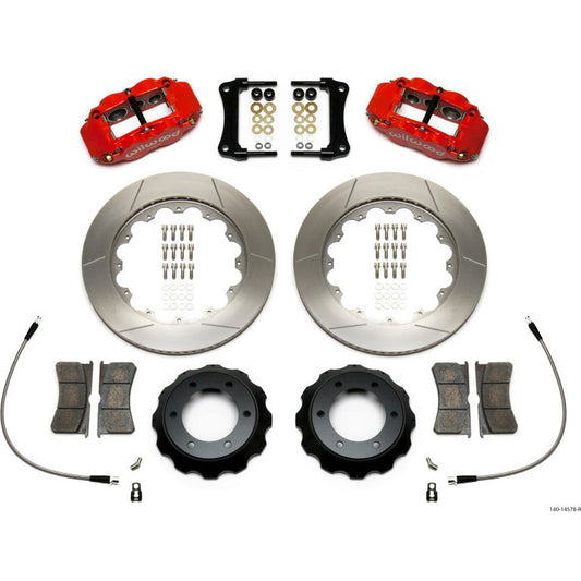 Wilwood Narrow Superlite Red 6R Front Kit 14in Slotted Rotor w/ Lines 05-15 Toyota Tacoma Wilwood Big Brake Kits