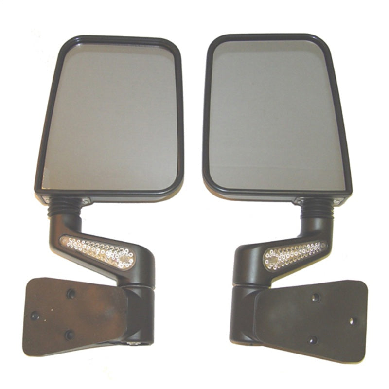 Rugged Ridge 87-02 Jeep Wrangler YJ/TJ Black Heated Door Mirror Kit w/ LED Signals Rugged Ridge Exterior Trim