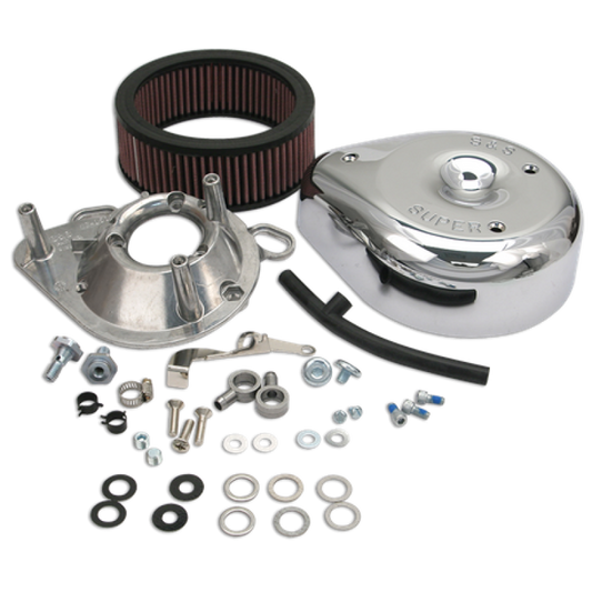 S&S Cycle 99-06 BT Teardrop Air Cleaner Kit for Super E/G Carb