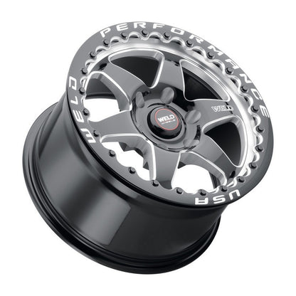 Weld S909 17x10 Ventura 6 Beadlock 6x139.7 ET25 BS6.50 Gloss BLK MIL DIA 106.1 Weld Wheels - Cast