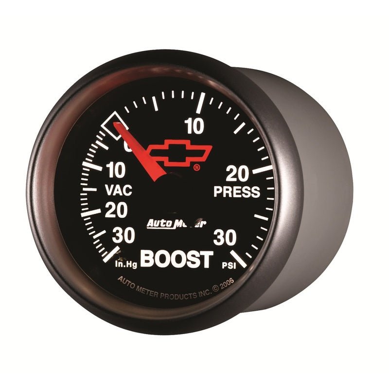 Autometer Sport-Comp II GM 52mm 30 PSI Mechanical Boost Vacumm Gauge AutoMeter Gauges