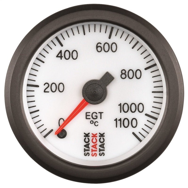 Autometer Stack 52mm 0-1100 Deg C Pro Stepper Motor Exhaust Gas Temp Gauge - White AutoMeter Gauges