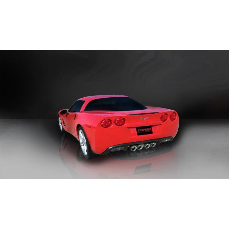 Corsa 09-13 Chevrolet Corvette C6 6.2L V8 Polished Xtreme Axle-Back Exhaust CORSA Performance Axle Back