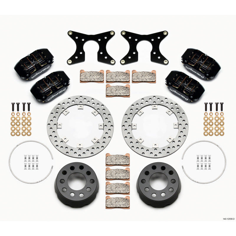 Wilwood Dynapro Lug Mount Dual Rear Dynamic Kit SA Drilled 58-64 Olds/Pont .690in Studs Wilwood Big Brake Kits