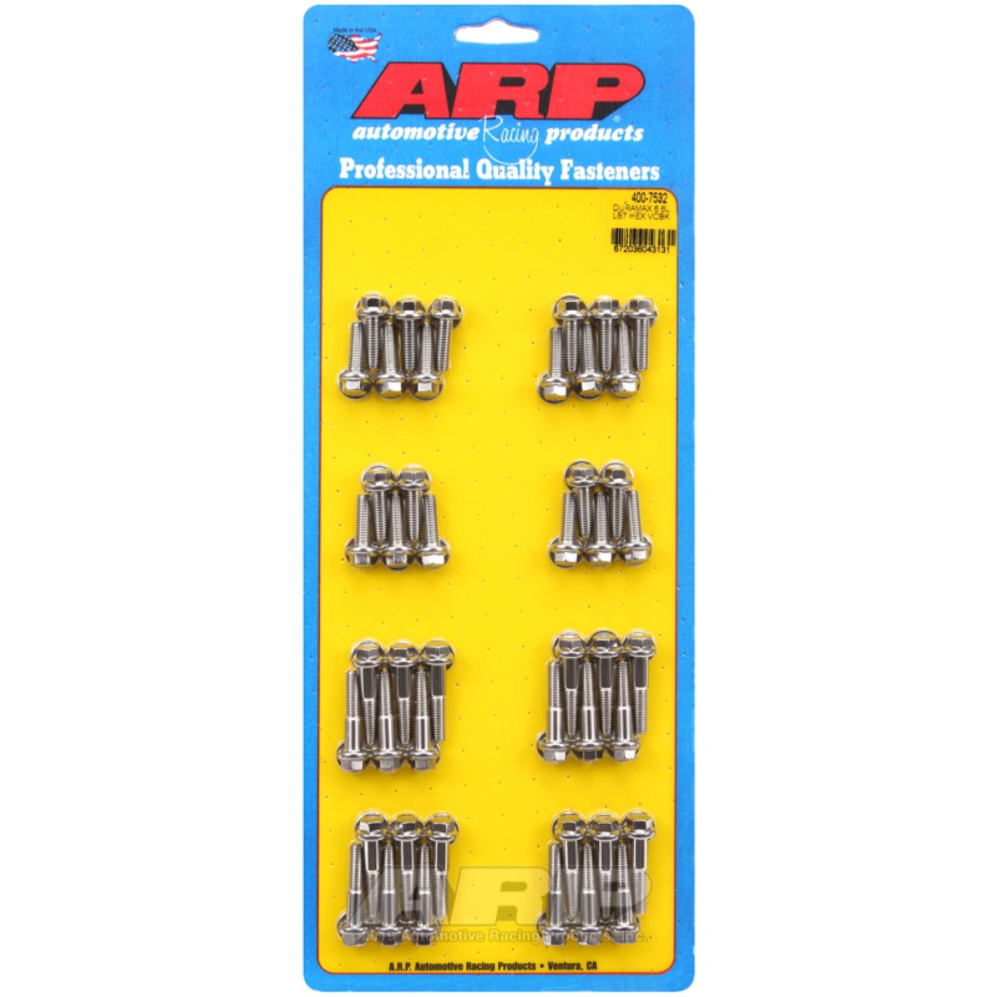 ARP Duramax 6.6L Lb7 Hex Valve Cover Bolt Kit - Polished Stainless Steel ARP Hardware Kits - Other