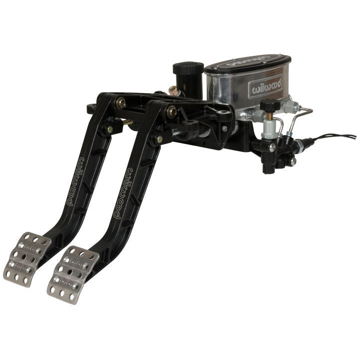 Wilwood Adjustable-Tandem Dual Pedal - Brake / Clutch - Fwd. Swing Mount - 6.25:1 - Black E-Coat Wilwood Pedals