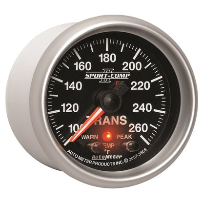 Autometer Elite 52.4mm 100-260F Transmission Temprature Peak & Warn w/ Electronic Control Gauge AutoMeter Gauges