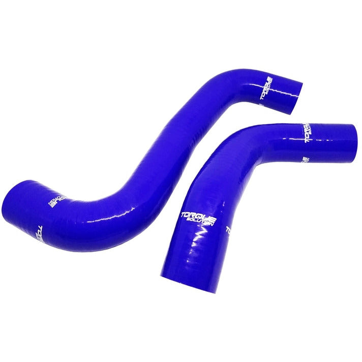 Torque Solution 08-14 Subaru WRX / 08-18 STI / 09-13 Forester XT Silicone Radiator Hose Kit - Blue Torque Solution Radiator Hoses