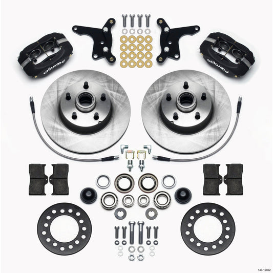 Wilwood Forged Dynalite Front Kit 11.28in 1 PC Rotor&Hub Ford 1954-1956 Wilwood Big Brake Kits