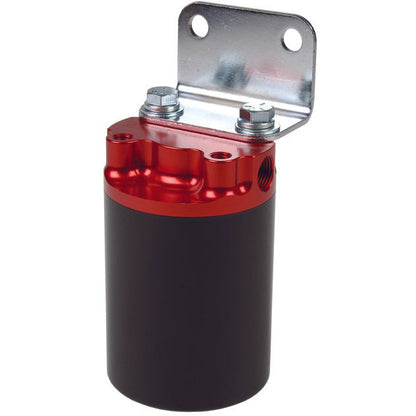 Aeromotive Canister Fuel Filter - 3/8 NPT/100-Micron (Red Housing w/Black Sleeve) Aeromotive Fuel Filters