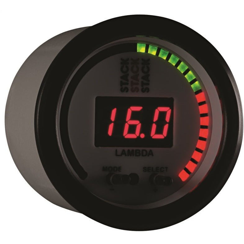 Autometer Stack 52mm Pro-Control Wideband Air/Fuel Ratio (Lambda) Gauge - White AutoMeter Gauges
