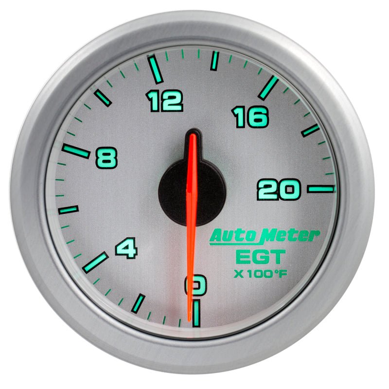 Autometer Airdrive 2-1/16in EGT Gauge 0-2000 Degrees F - Silver AutoMeter Gauges